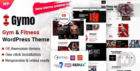 Gymo v1.0.1 – WordPress 健身房健身主题