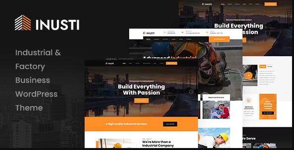 Inusti v1.0.7 – WordPress 工厂和工业主题