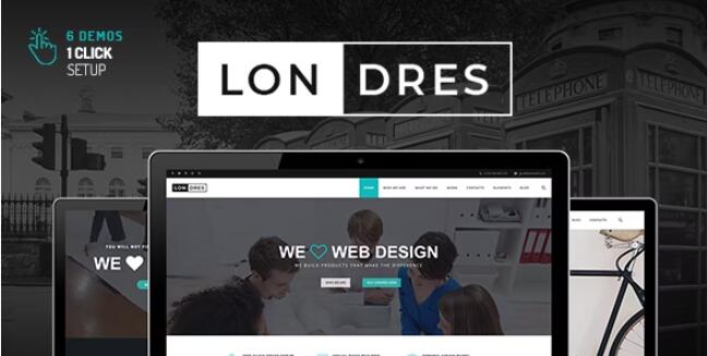 Londres v1.9.1 –  WordPress 时尚的多概念主题