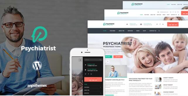 Psychiatrist v2.3 – WordPress 心理医生主题