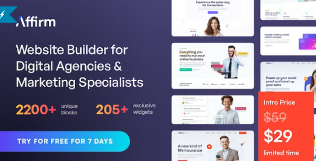 Affirm v3.1.1 – 营销和数字代理 WordPress 主题
