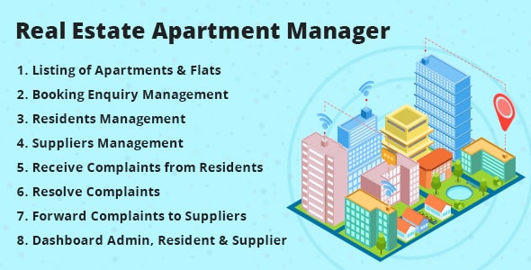 Real Estate Apartment Manager v1.4 – WordPress 房地产公寓管理插件