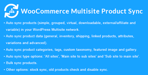 WooCommerce Multisite Product Sync v2.1.1 – WooCommerce 多站点产品同步插件