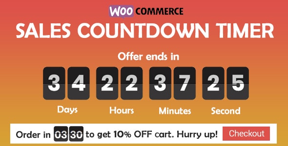 Sales Countdown Timer for WooCommerce and WordPress v1.1.3（已汉化） – 销售倒计时插件