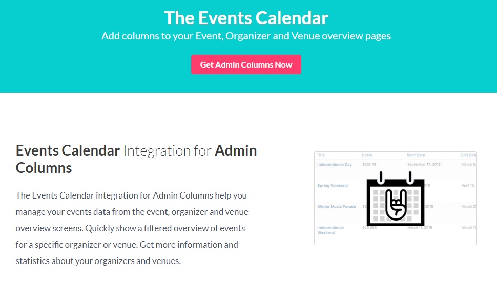 Admin Columns Pro – The Events Calendar Addon v1.7.1