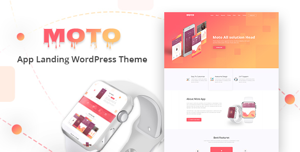 Moto v1.1.10 – WordPress 登陆页面主题