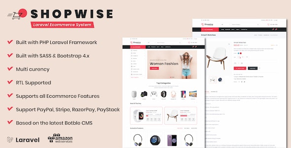 Shopwise v1.32.0（已汉化） – Laravel 电子商务多语言系统