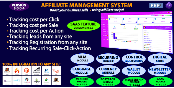 Affiliate Management System v9.0.0.2（已汉化95%） – 会员管理系统源码