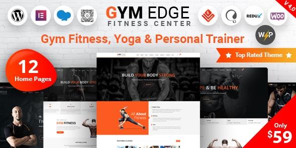 Gym Edge v4.3.0 破解版 – WordPress 健身房健身主题