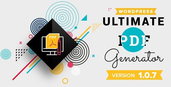 WP Ultimate PDF Generator v1.1.6（已汉化） – WordPress PDF 生成器插件