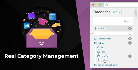 WordPress Real Category Management v4.2.24破解版 – wordpress分类自定义树形菜单插件