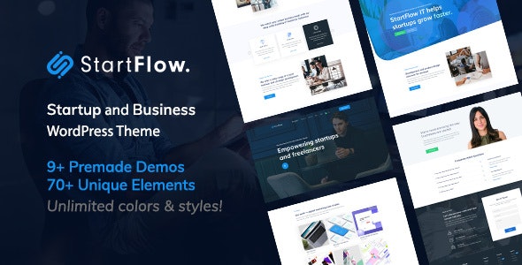 StartFlow v1.21 – WordPress创意多用途主题