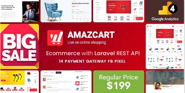 AmazCart v4.4（已汉化） – Laravel 电子商务系统 CMS