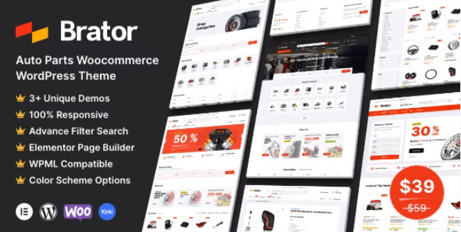 Brator v1.8 –  WooCommerce 汽车配件主题