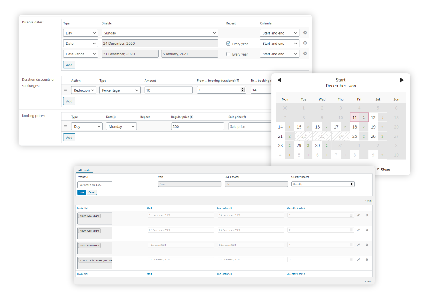 Woocommerce Easy Booking Pro v1.1.0 – Woocommerce轻松预订插件