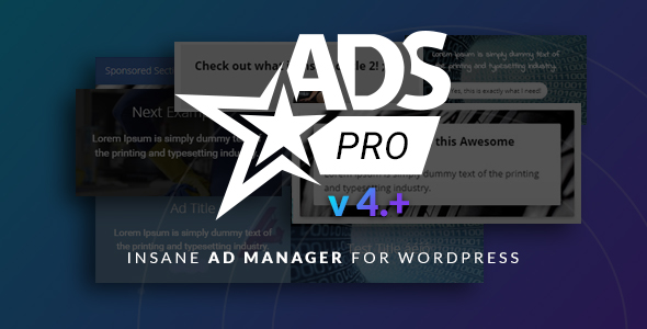 Ads Pro Plugin v4.8.5 – WordPress多用途广告管理器