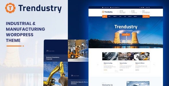 Trendustry v1.0.8 –  WordPress 工业和制造主题