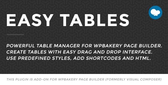 Easy Tables v2.2.0 – WPBakery Page Builder 表格管理器