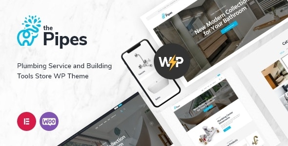 The Pipes v1.6.0 – 管道服务和建筑工具商店 WordPress 主题