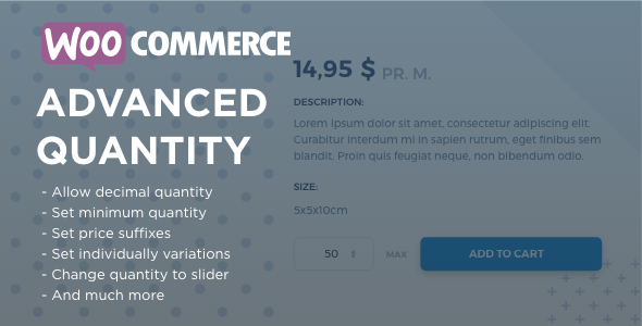 WooCommerce Advanced Quantity v3.0.6（已汉化） – WooCommerce 高级数量插件