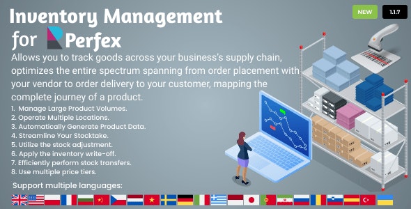 Inventory Management for Perfex CRM v1.2.5 – Perfex CRM库存管理插件