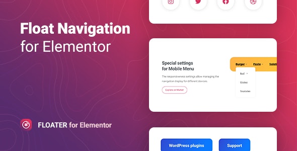 Floater v1.0.5 – Elementor 的粘性导航菜单