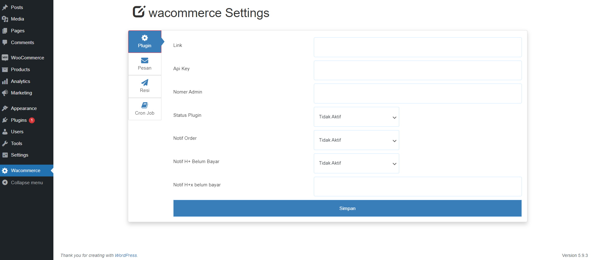 MP WA Gateway V1.1 – WooCommerce 插件