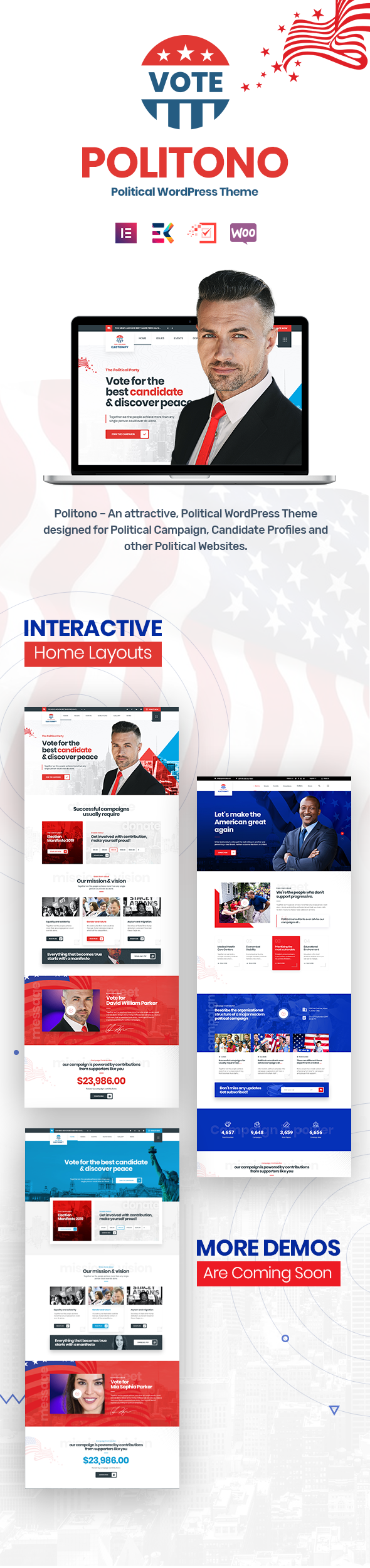 Politono v2.4 – 用于竞选活动的 WordPress 主题