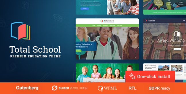 Total School v1.1.3 – LMS 和教育 WordPress 主题