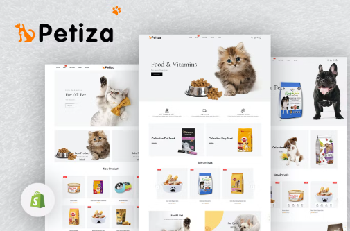 Petiza v1.0.0 – 宠物食品店响应式 Shopify 主题