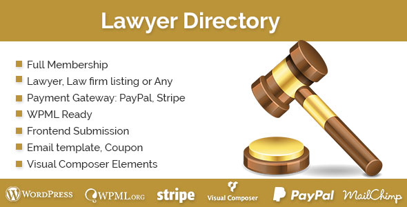 Lawyer Directory v1.3.1 – WordPress律师目录插件