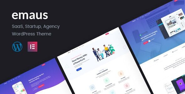 Emaus v1.4.1 – SaaS 应用和启动 Elementor WordPress 主题