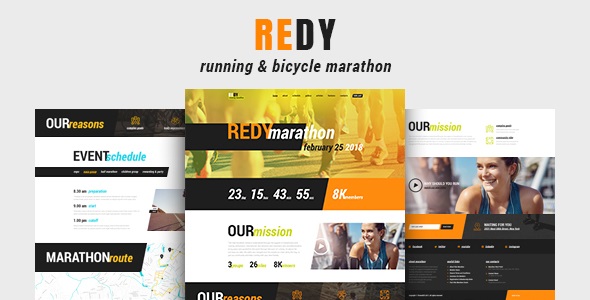 Redy v1.3.0 –   WordPress 马拉松 & 运动主题