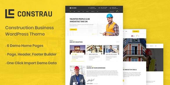 Constrau v1.2.4 – WordPress建筑业务商业主题