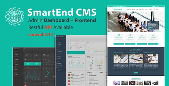 SmartEnd CMS v8.6.1 – Laravel管理仪表盘