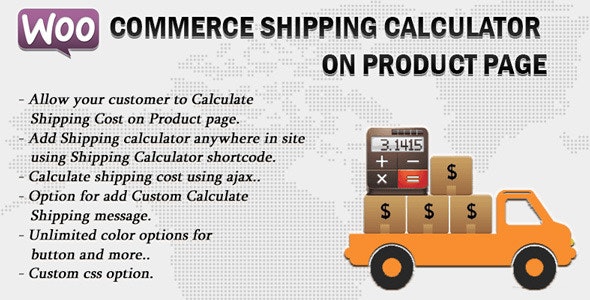 Woocommerce Shipping Calculator On Product Page v3.0 – WordPress运费计算插件