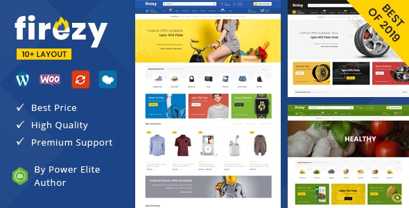 Firezy (30 August) – 多用途 WooCommerce 主题