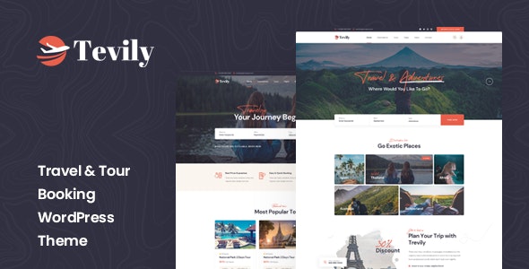 Tevily v1.1.3 – WordPress 旅游预订主题