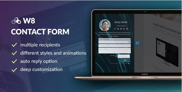 W8 Contact Form v1.5.9 – WordPress 联系表格插件