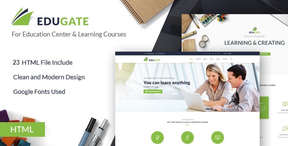 EduGate v2.3.1 – 教育 HTML 模板