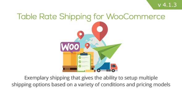 Table Rate Shipping for WooCommerce v4.3.11 – WooCommerce 运输费率表