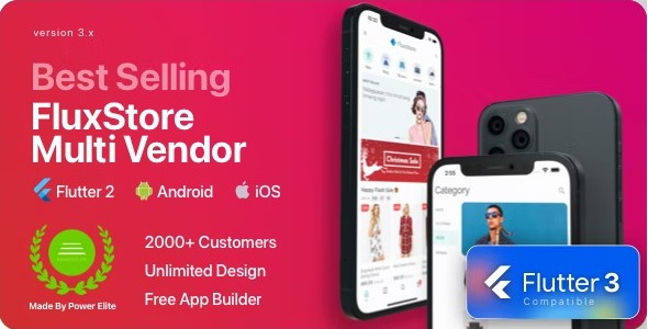 Fluxstore Multi Vendor v3.0.6 – Flutter 电商全应用