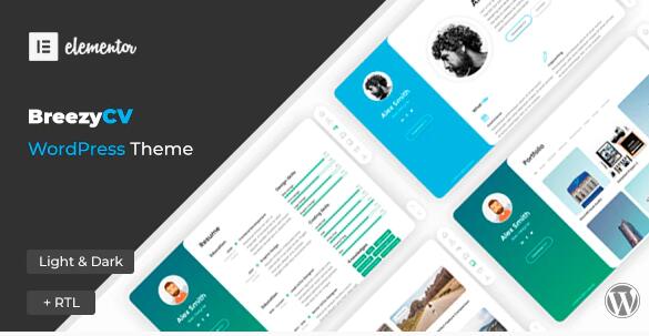 BreezyCV 1.6.0破解版 – WordPres 简历主题