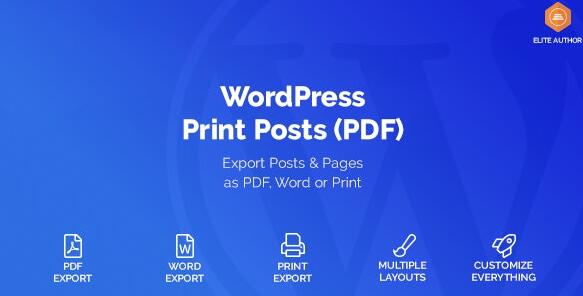 WordPress Print Posts & Pages (PDF) v1.5.8汉化破解版