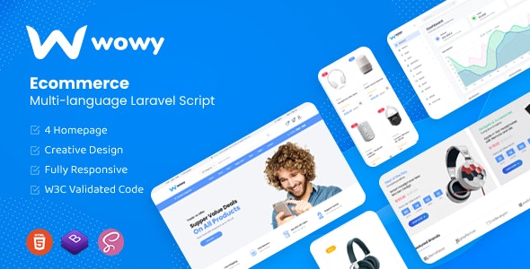 Wowy v1.29.4 破解版 – 多语言 Laravel 电子商务源码