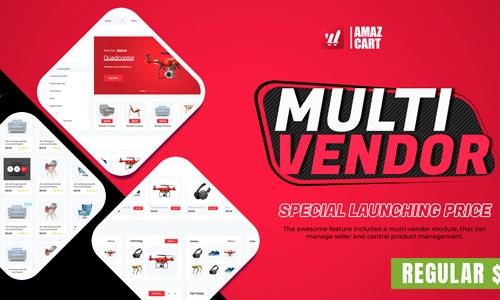 Multi-Vendor  v1.9.5 – AmazCart Laravel Ecommerce System CMS插件