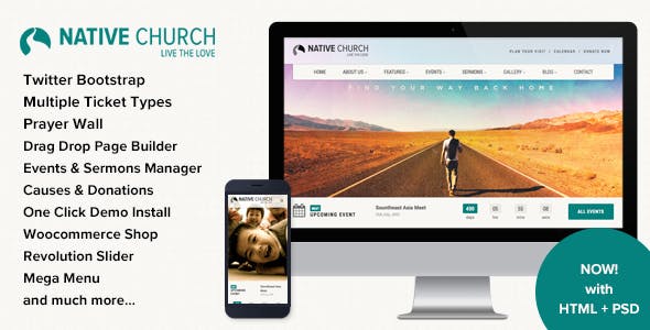 Native Church v4.7.3 – WordPress 多用途主题