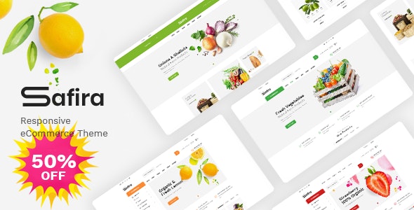 Safira v1.1.0 – WooCommerce WordPress 食品和有机主题