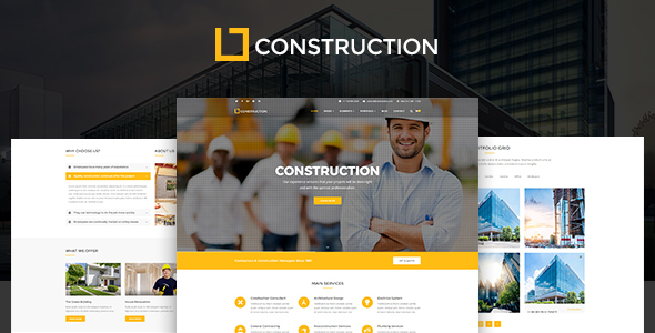 Construction v1.1.0 – 商业和建筑公司 WordPress 主题