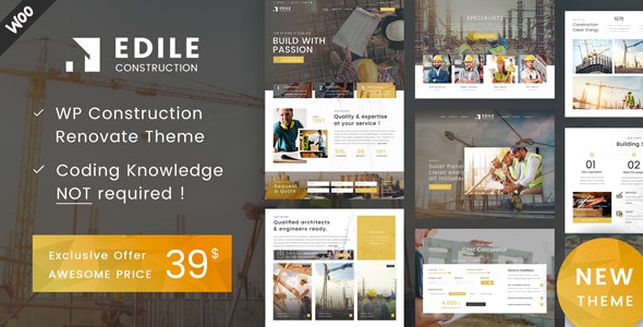 Construction Edile v1.9 – WordPress建设主题